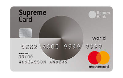 Kreditkort Supreme Card World